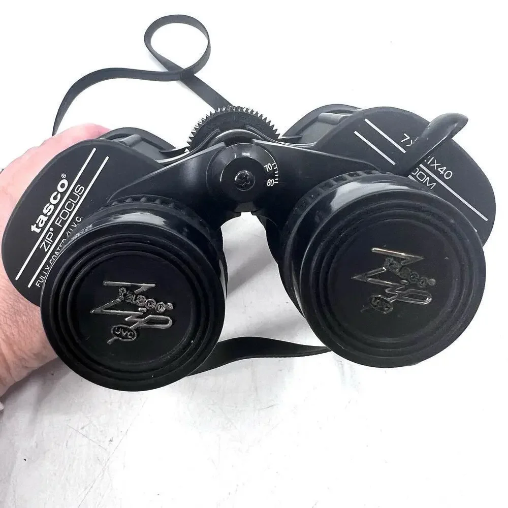 Vintage Tasco Zip Focus Zoom Binocular 7x-21x40 Fully Coated/U.V.C. with Case